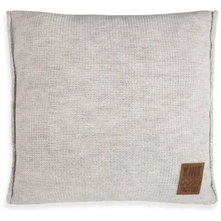 Knit Factory Dekokissen Knit Factory Uni Kissen Beige - 50x50