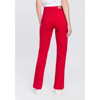 Gerade Jeans ARIZONA "Comfort-Fit" Gr. 84, L-Gr, rot (red) Damen Jeans High Waist Bestseller