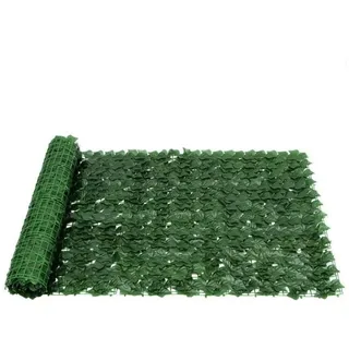 BlingBin Gartenzaun Künstliche Blätter Efeu Hecke Sichtschutz Windschutz Balkonverkleidung, (1-St), 1X3M grün 300 cm x 100 cm