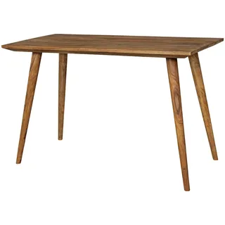 FineBuy Esstisch 120 x 76 x 60 cm braun