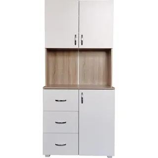 Hti-Living Küchenbuffet Blanca 80 x 180 x 40 cm GRAU