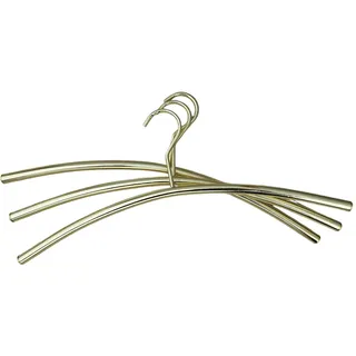 Eleganter Kleiderbügel Garderobenbügel aus Metall in Gold/Messing - 42cm Breit