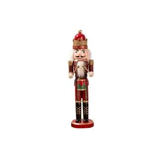 Nussknacker-soldat-ornamente, 38 Cm Große Nussknackerfigur Aus Holz, Ideal Als Weihnachts- Und Partydekoration Oder Als Neujahrsgeschenk Für Kinder.