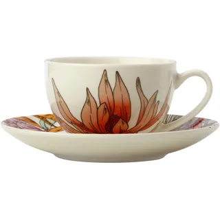 Maxwell & Williams II0082 Espressotasse mit Untertasse WARATAH Porzellan