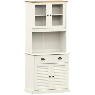 vidaXL Highboard 78 x 175 x 40 cm Weiß
