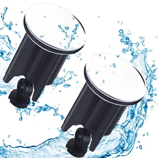 WaschbeckenstöPsel,Waschbeckenstöpsel für Waschbecken für 34-40mm Abfluss Ablauf, Abflussstopfen Waschbecken mit Haarsieb, Universal Pop Up Abflusssieb Dusche schnell ablaufend (Direkte Einfügung)