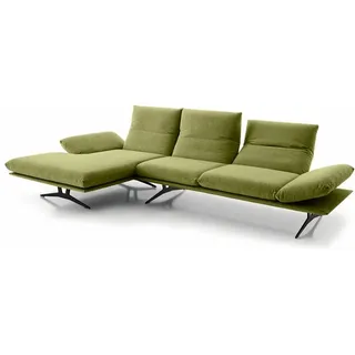 KOINOR Ecksofa Francis Stoff Grün 284 cm
