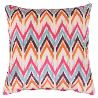 Landscape Rückenkissen, Creme, Orange, Pink, Bordeaux, Hellblau, Textil, Füllung: Polyester, 40x40 cm, Gartenmöbel, Gartenbänke