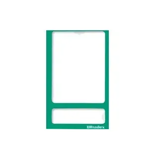 Ultradex Fotorahmen, magnetisch, transparente PET-Folie, für Fotos im Format 60 x 80 mm, grün, 5 Stück