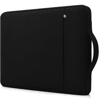 RAINYEAR 16 Zoll Laptop-Hülle aus Polyester mit Fronttasche, Schwarz | Kompatibel mit dem 16-Zoll-MacBook Pro/Max M1, M2, M3, M4, M5 (A2141, A2485, A2780, A2991, A3403, A3186, A3428)