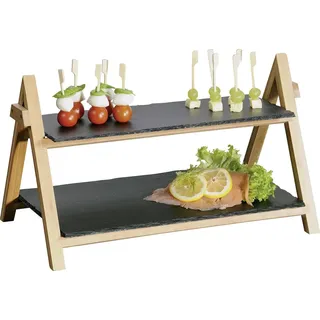 KESPER Etagere 2stöckig 45x6x31cm Schiefer