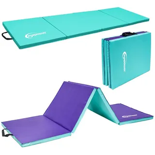 Eyepower Weichbodenmatte 180 cm Mint/Lila