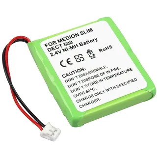 Blechmeki cellePhone Battery Ni-MH for Audioline Slim DECT 500 / Medion MD81877 / T-Com Sinus A201 / AVM Fritz Fon MT-D (Replaced 5M702BMX)