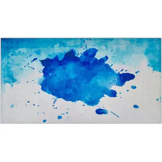 Beliani Teppich Odalar Blau 80 x 150 cm