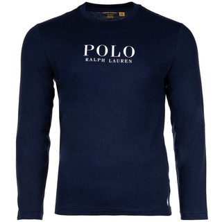 Polo Ralph Lauren T-Shirt Herren Longsleeve - CREW-SLEEP TOP, Schlafshirt blau M