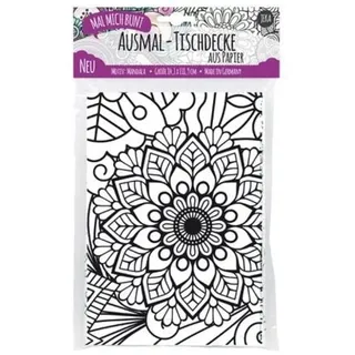 Mal Mich Bunt Ausmal-Tischdecke aus Papier, Motiv Mandala