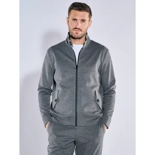 emilio adani Herren Anzug-Sakko strukturiert Grau slim fit gemustert - 94