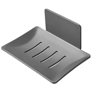 Mutig Seifenschale Seifenschale,Seifenhalter ohne Bohren Edelstahl selbstklebend, Seifenkorb Seifenschale Wandmontage für Schwämme Bürsten Seife, Wand Montage Klebepad Seifenablage für Badezimmer Küche Balkon, Küche,Balkon,Seifenschale,für Aufbewahrung von Seifenschwamm Bürste, für Dusche, Küche Schwammhalter, Chrom,Luftfahrtaluminium grau
