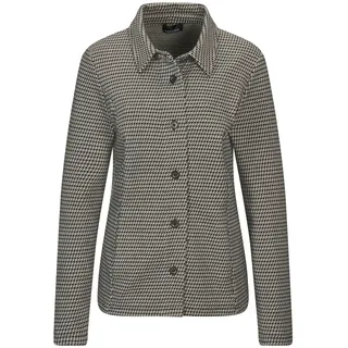 GOLDNER Kurzgröße: Lässige Baumwolljacke, Pepitamuster in grau / gemustert), | Gr.: 19