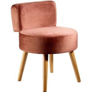Echtwerk Sessel "Milo", Polstersessel, Skandinavischer Sessel, Stuhl mit Komfort, hohe Rückenlehne, weiche Schaumstoffpolsterung, für Wohnzimmer & Leseecke, Holzfüße, 44 x 58 cm, 4 kg, Taupe