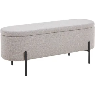 SalesFever Bettbank Taupe/Schwarz 110 x 40 x 44 cm