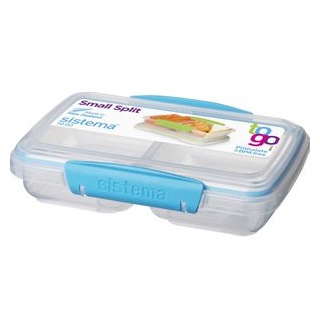 Sistema Lunchbox To Go Small Split 21518, Kunststoff, mit 2 Fächern, farbig sortiert, 350 ml