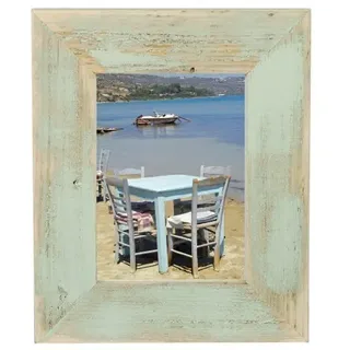 Mein Landhaus Bilderrahmen aus echtem Alt-Holz Stil Vintage, rustikal - handgefertigte Unikate in Mint 13x18