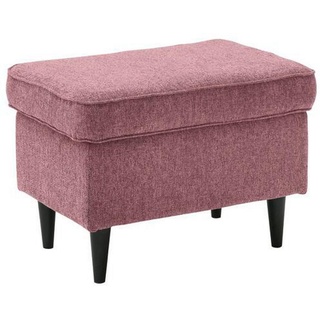 Sconto Hocker - Rosa, Textil, rechteckig, 63x43x42 cm Wohnzimmer, Hocker, Sitzhocker