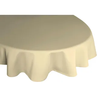 Tischdecke WIRTH "NEWBURY" Tischdecken Gr. B/L: 130 cm x 190 cm, oval, grau (taupe) Tischdecken oval