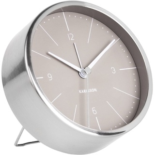 Karlsson Normann Uhr, Tischuhr, Stahl, Grau, One Size