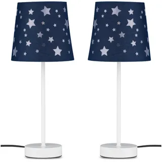 KONSIMO® Nachttischlampe TATI Tischlampe, ohne Leuchtmittel blau