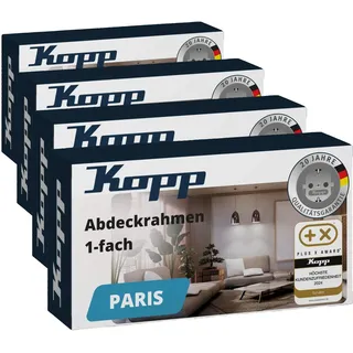 Kopp Abdeckrahmen PARIS 1-fach Schwarz