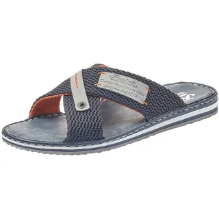 Rieker 21539-14 Herren Pantolette Synthetik blau blau