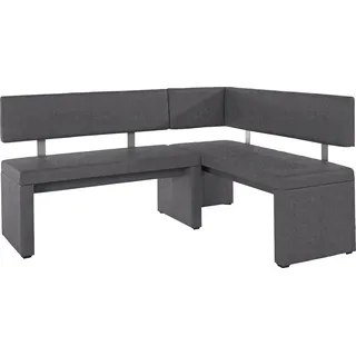 OTTO home Eckbank Charissa, in 3 Größen, verschiedene Qualitäten grau 170 cm x 90 cm x 140 cm