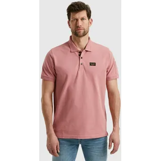 Poloshirt PME LEGEND "Short sleeve polo Trackway", Herren, Gr. L, rosa (dusty rose), Jersey, Obermaterial: 95% Baumwolle, 5% Elasthan, casual, Kurzarm, Shirts