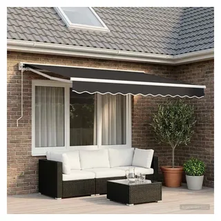 vidaXL Markisenbespannung Canvas 300 x 250 cm anthrazit