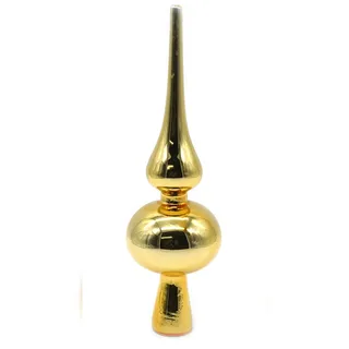 Weihnachtsdeko Weihnachtsbaumspitze Spitze Kugel gold
