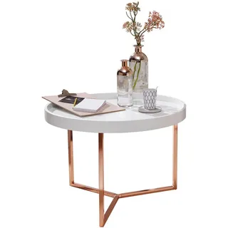 KADIMA DESIGN JESI Weiß Holz 58,5 x 42 x 58,5 cm