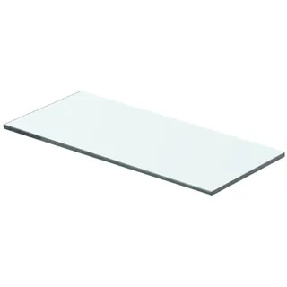 Ailgely Glasboden Glasscheibe Glasplatte, Glasregal Glasablage Wandregal Glas Bad-Regal Glas Badezimmer Regal Badablage Ablageregal für Glasregal Transparent 40 cm x 12 cm