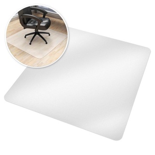 tectake Bodenschutzmatte Bodenschutzmatte für Bürostühle, 1x weiß rechteckig - 130,00 cm x 120,00 cm x 0,18 mm