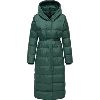Ragwear Steppmantel "Niara Long", Damen, Gr. XXXL (46), grün (tannengrün), Obermaterial: 100% Nylon, Innenfutter: 100% Polyester, Wattierung: 100% Polyester, modisch, gerade ca.