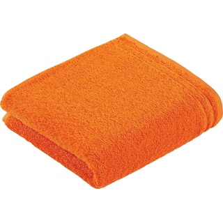 Vossen Badetuch »Calypso Feeling«, Walkfrottee (1-St), mit schmaler Bordüre, aus 100% hochwerter Baumwolle, Vegan, einfarbig orange 50 cm x 100 cm
