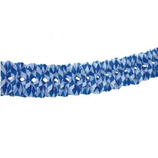 Papstar Großraumgirlande Papier Ø 16 cm 10 m Blau/Weiß