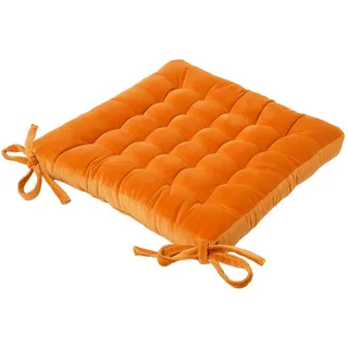 Homescapes Stuhlkissen 40 x 40 cm Orange