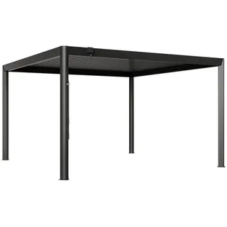 primeyard GFP Pergola Luma Deluxe Terrassenüberdachung aus Aluminium mit Lamellendach 4x4 m