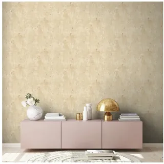 A.S. Création Vliestapete Shabby Putzoptik Struktur Beige Gold Metallic 39670-5