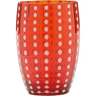 Perle Wasserglas 320 ml rot