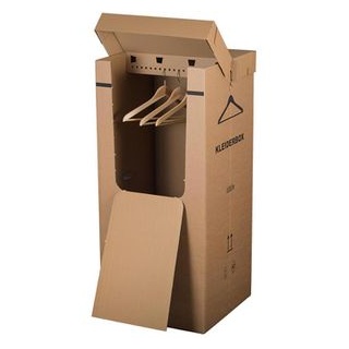 Smartboxpro Umzugskartons Kleiderbox, 2-wellig, belastbar bis 30kg, Innenmaße 54 x 54 x 124cm