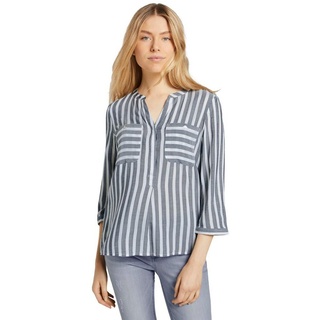 Tom Tailor Hemd Offwhite Navy Vertical Stripe 38