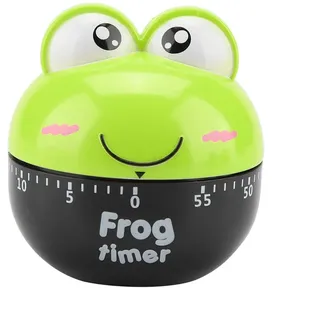 Küchentimer 55 Minuten Timer Zeitmesswerkzeug Eieruhr Mechanisch Lustig Eieruhr Frosch Küchentimer Kochzubehör für das Heimrestaurant(Grün)